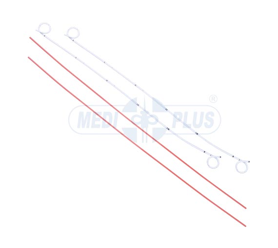 Radiopaque Polyurethane Double J Stent Kit with Pusher and Guidewire