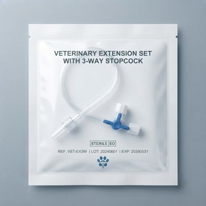 Veterinary Extension Tube Set with T-Connector Low Dead Space