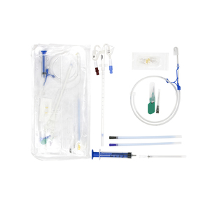 Surgical Pack Included EO Sterile Class III Hemodialysis Catheter for Clinical Dialysis Treatment Professional Medical Equipment
