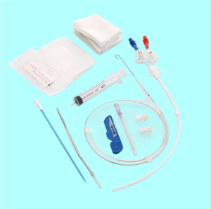 Permanent Tunneled Hemodialysis Catheter Long Term Straight Dialysis Catheter Double Lumen Sterile HD Catheter