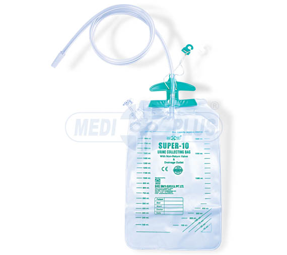 Sterile 2000ml Urine Collection Bag with Anti-Reflux Valve